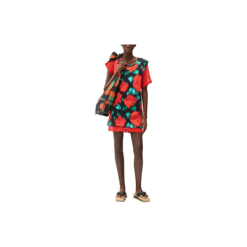 KENZO Floral Printed T Shirt Dress-2