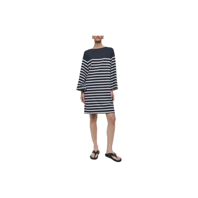 COS Long Sleeved Dresses Women's Navy Blue-2