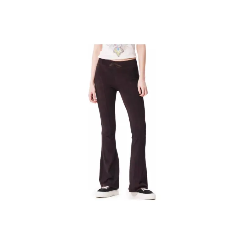 Ed Hardy FW24 Leggings Women's Ice Mocha Brown-4