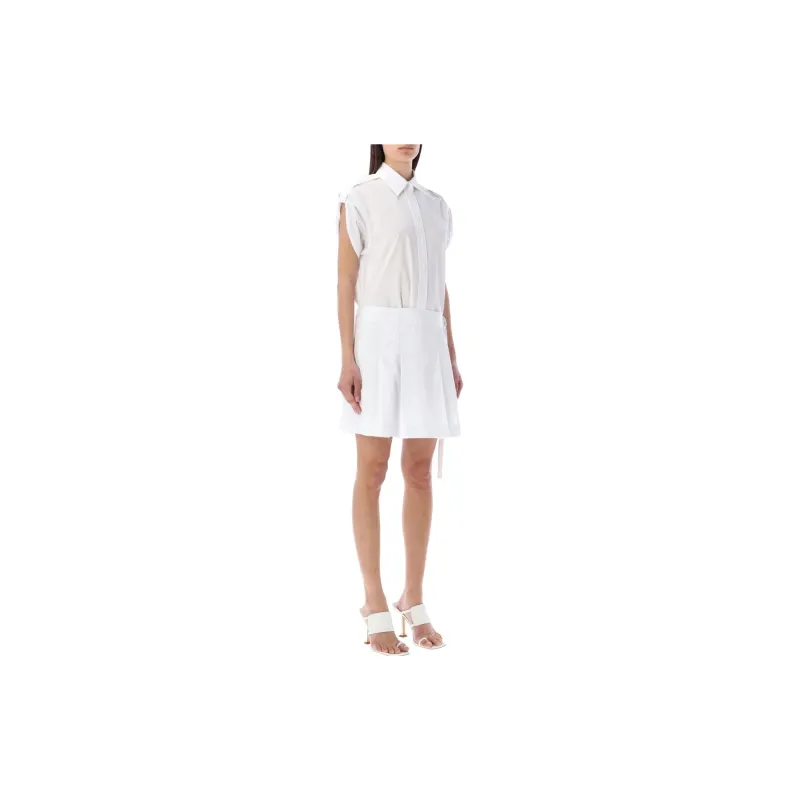 Helmut Lang Short-Sleeved Dresses Women's White-3
