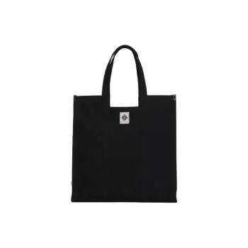 BALLY Fabric Tote Bag Shopping Bag Shoulder Bag Handbag Large Size Men's Black