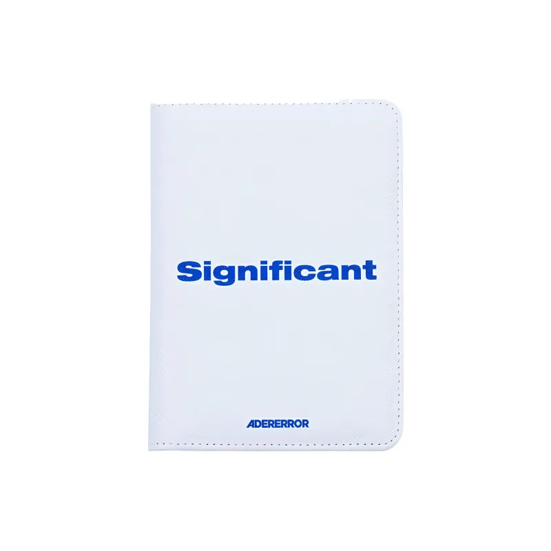 ADER ERROR Polyester With Polyurethane Wallet, Passport Holder Regular Unisex Gray White-0