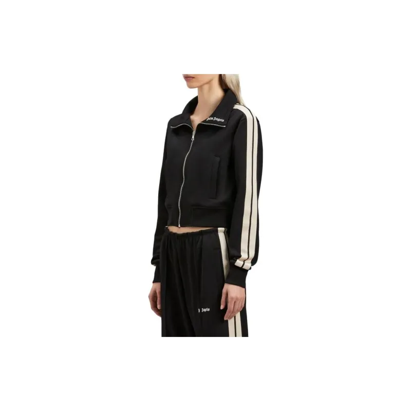 PALM ANGELS Side-Stripe High Neck Track Jacket-4