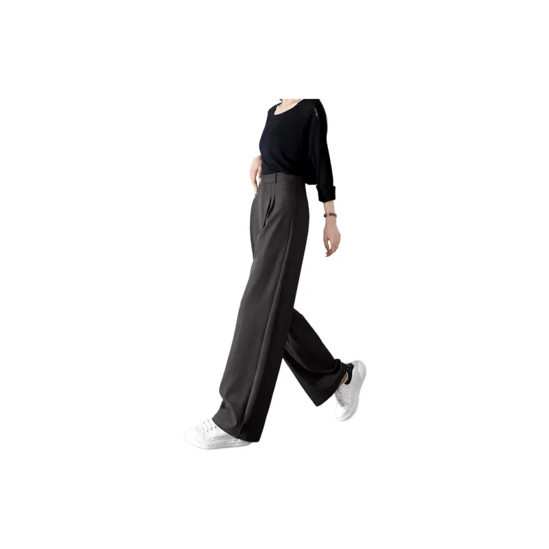 Mo Han Yi Mei Casual Pants Women's Dark Gray-1