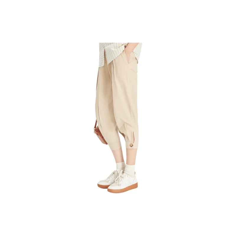 Elva' Island Casual Pants Women's Khaki-4