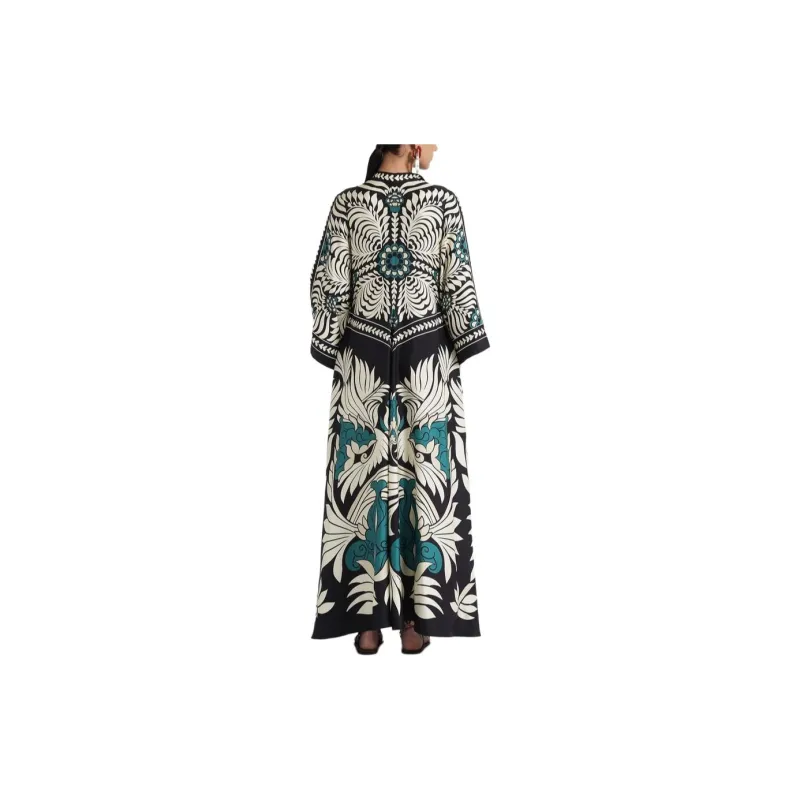 La DoubleJ Magnifico Abstract print Silk Dress-3