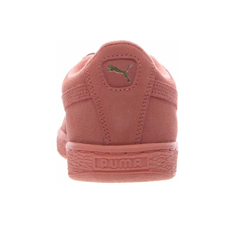 PUMA Suede Anti Slip Wear Resistant Low Top Kids' Running Shoes Orange Teenagers-4