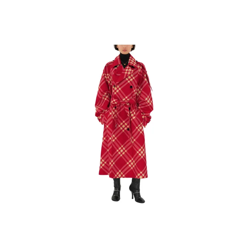 Burberry Trench Coat Women's Mailbox Red-2