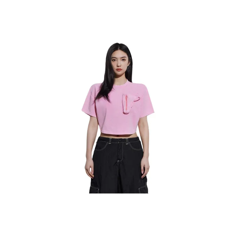 DRAGON FACE T-Shirt Women's Washable Pink-1
