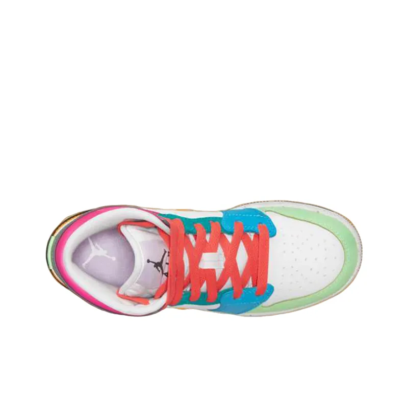 Air Jordan 1 Mid SE GS 'Multi-Color' US Kids 5.5Y - POIZON