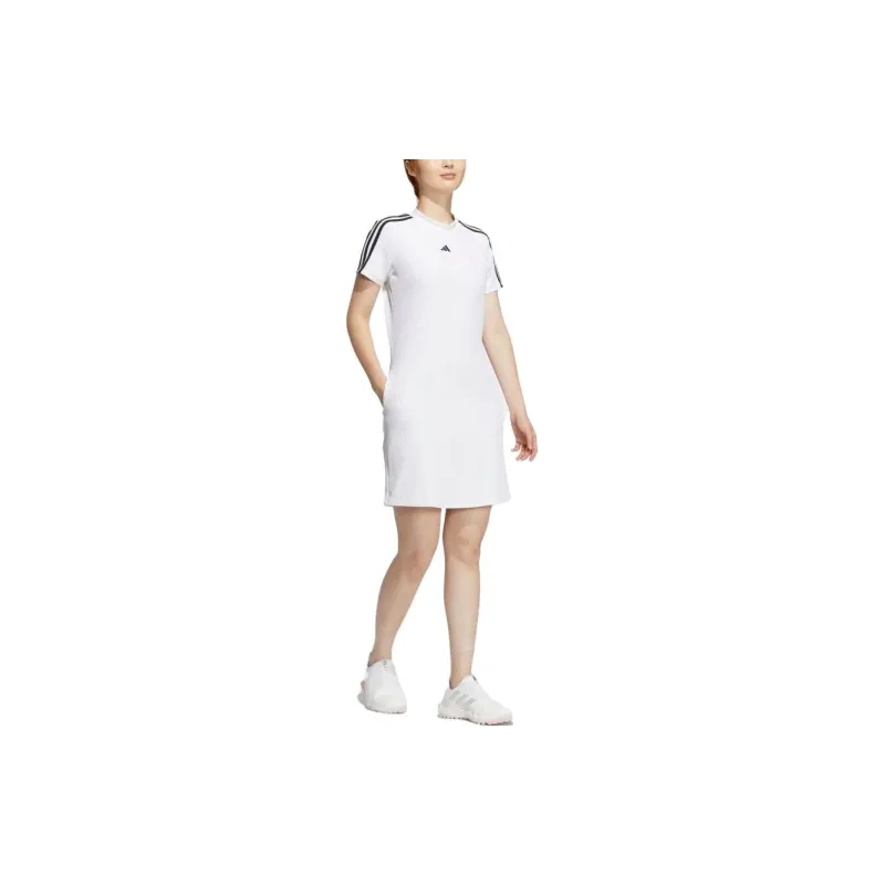 Adidas Short Sleeved Dress Women's White-2