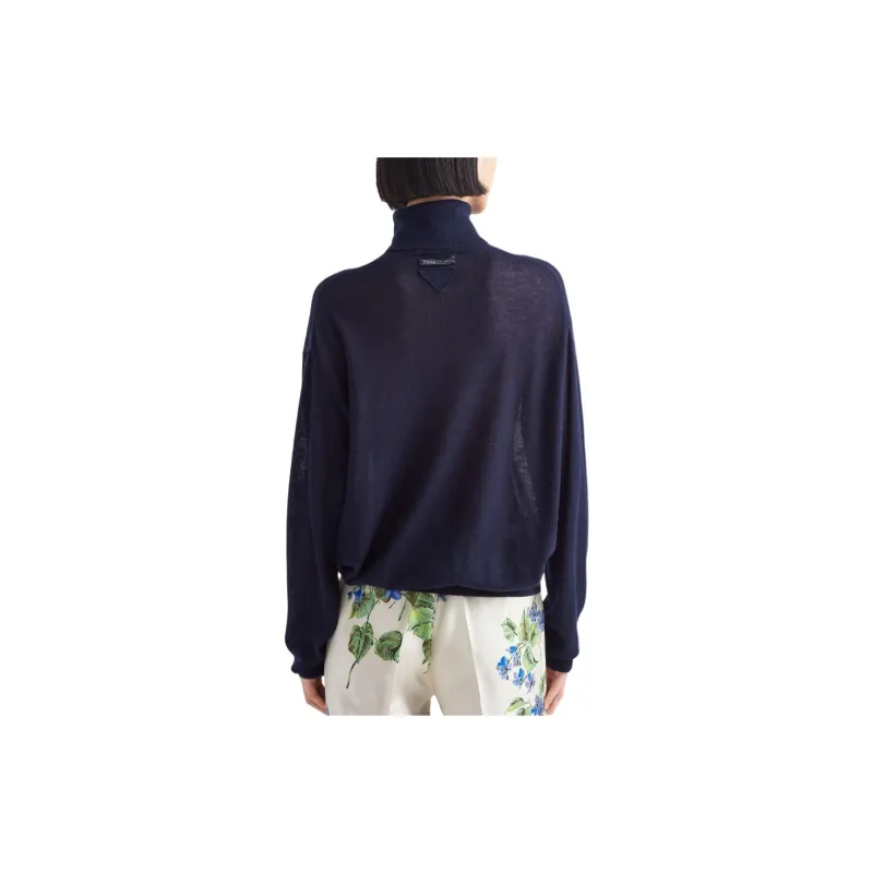 PRADA SS24 Sweater Women's Navy-3