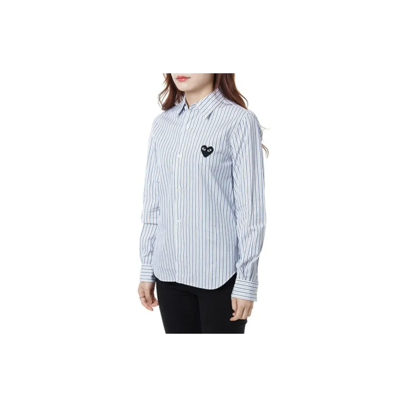 CDG Play Shirts Women's Blue-4