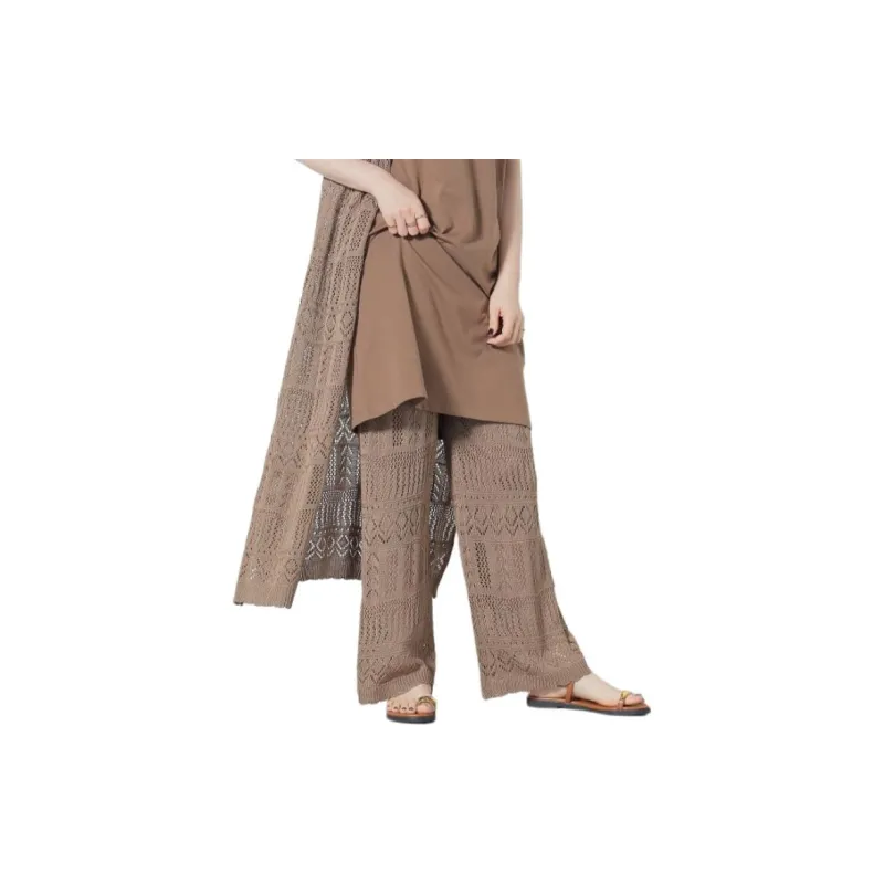 Beams Casual Pants Women's Dark Beige-3