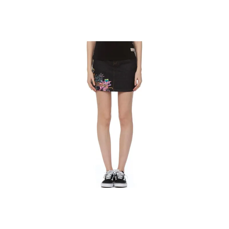EVISU Denim Short Skirts Women's Blue-3