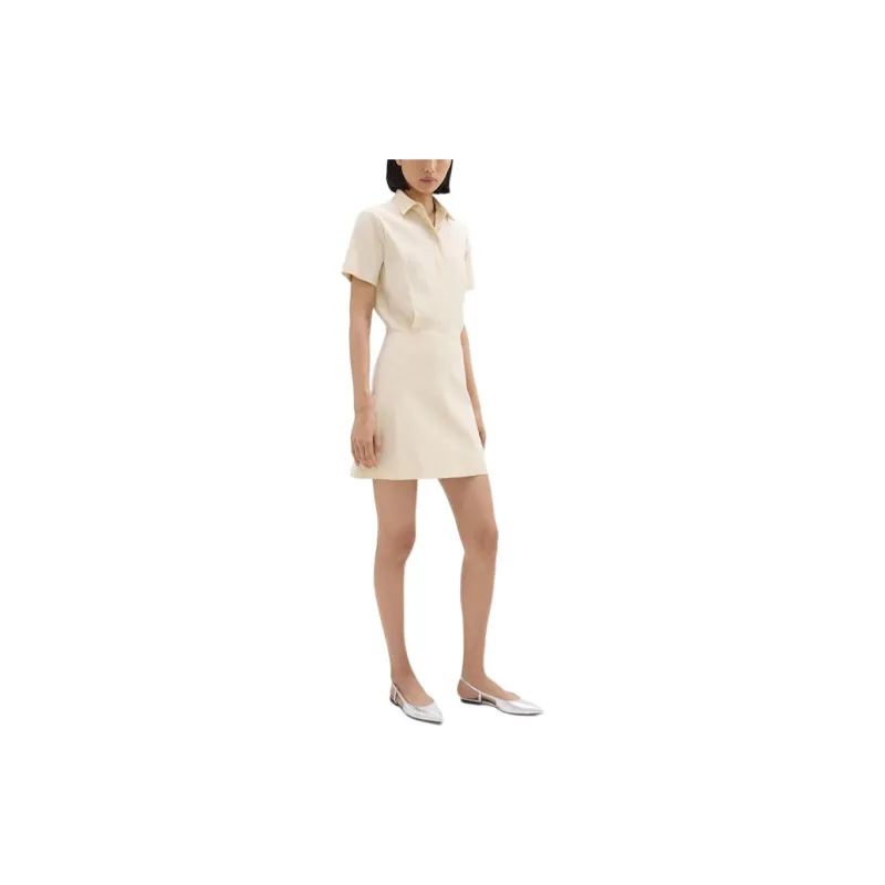 THEORY A line Button up Minidress-1