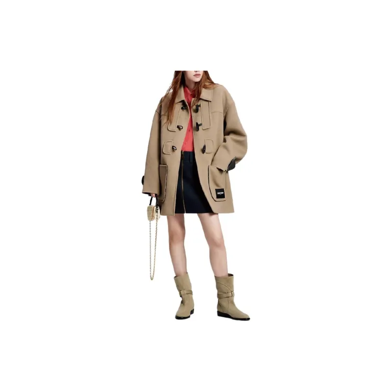 LOUIS VUITTON Monogram Accent Duffle Coat-1