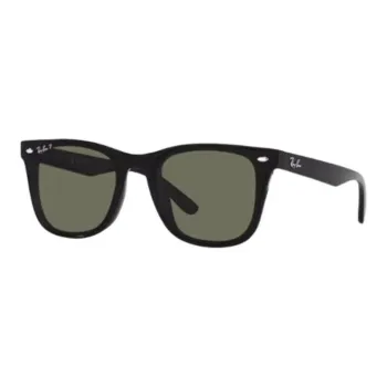 RayBan Injection Molding TR90 Square Sunglasses Unisex Black