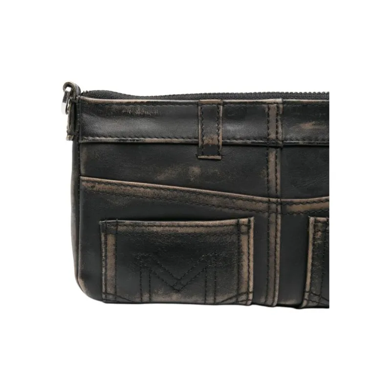 MEDEA Calfskin Handbag Shoulder Bag Women's Dark Brown-2