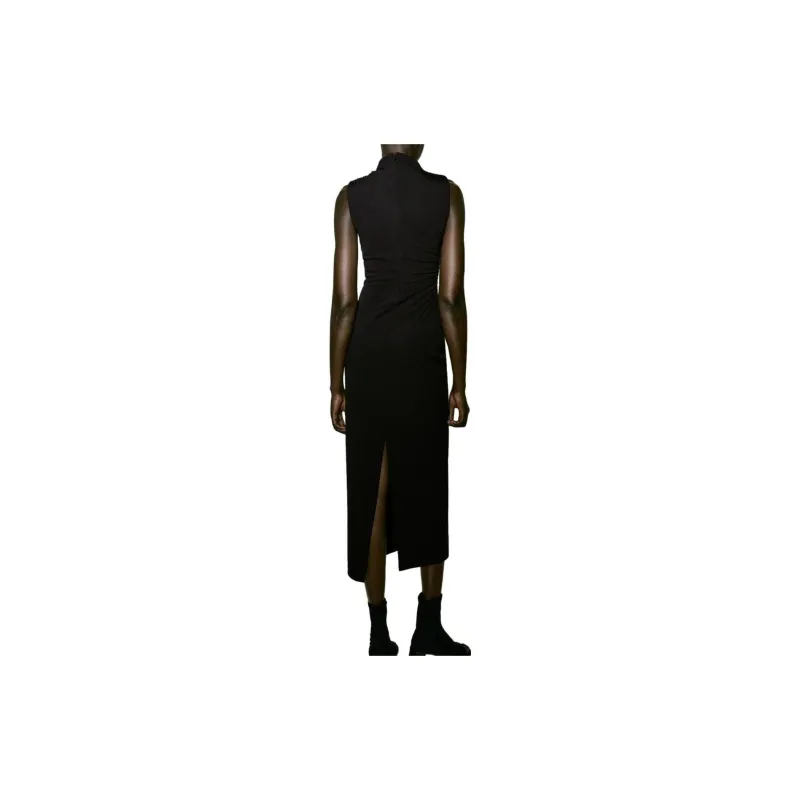 ZARA Sleeveless Dress Women's Black-3