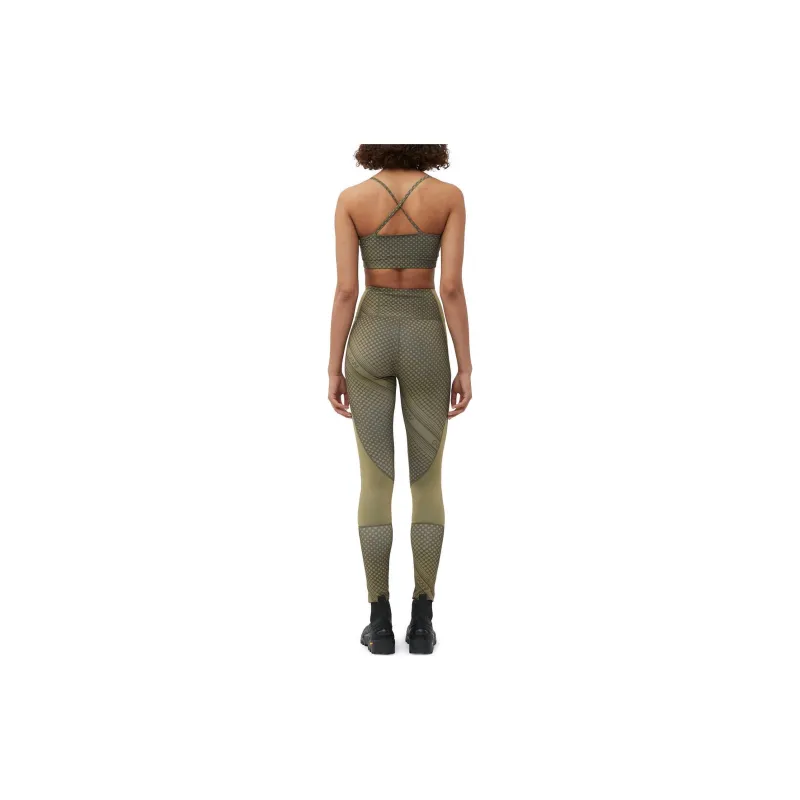 GANNI Active Ultra High Waist Leggings Casual Pants Women's Green-3