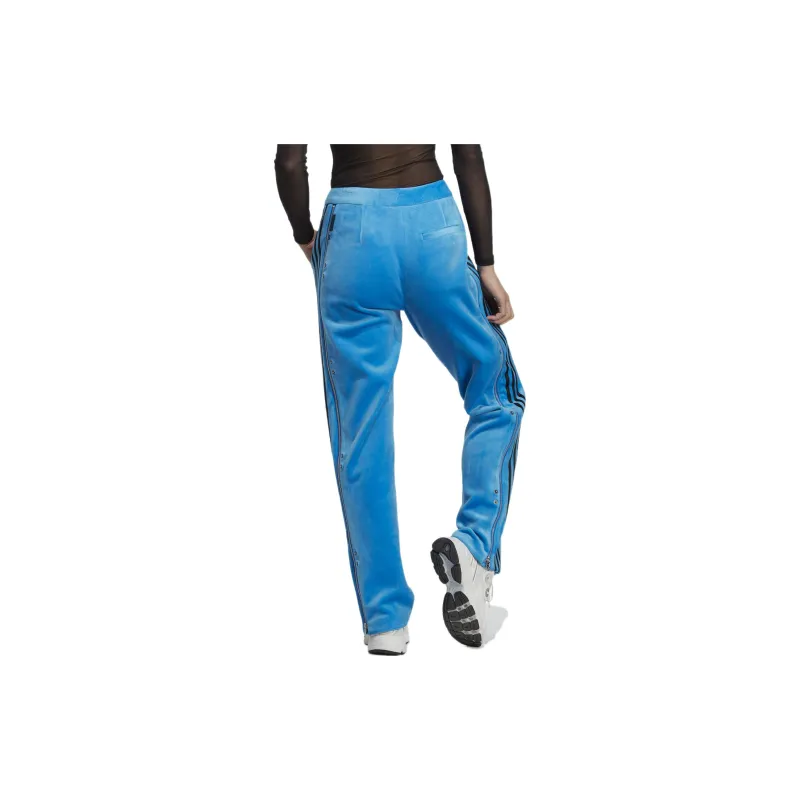 Adidas Knitted Sports Pants Women's Blue-3