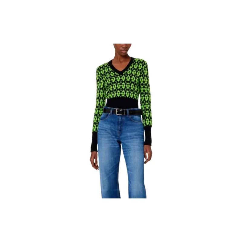 AMIPARIS Intarsia-knit V-neck Jumper-2