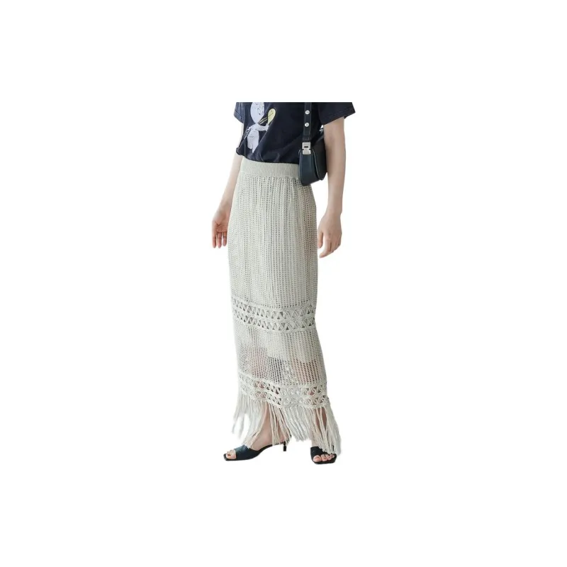 FREAK'S STORE Casual Long Skirt Women's Gray-6