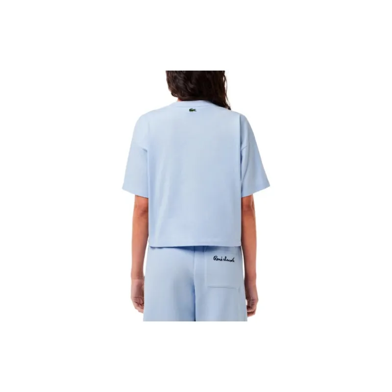 LACOSTE Logo patch Cotton T shirt-3