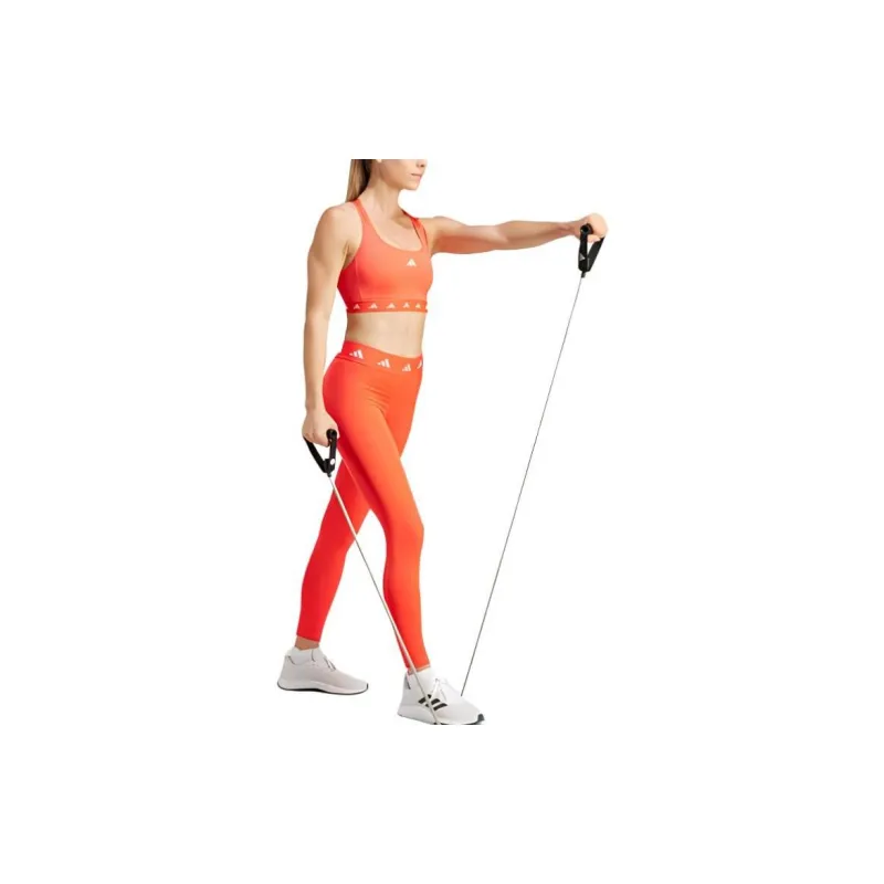 Adidas POWERREACT TRAINING MEDIUM-SUPPORT TECHFIT BRA Sports Underwear Women's Bright Red-4