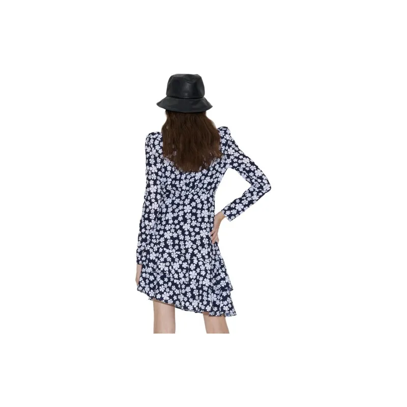 Bebe Long-Sleeved Dresses Women's Navy Blue-1
