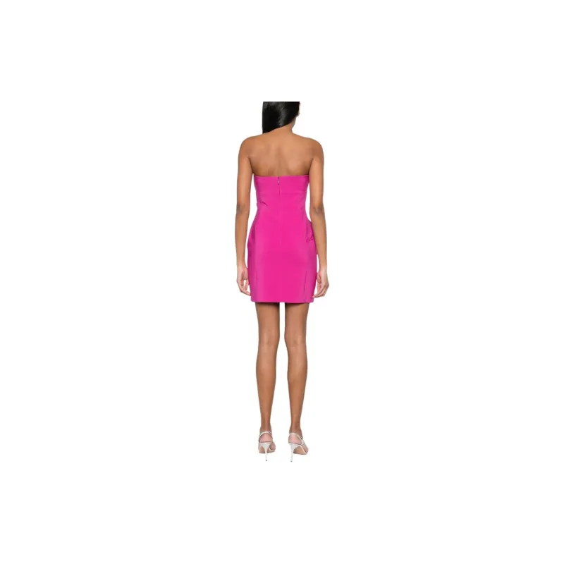 Genny Strapless Pleat detail Minidress-2