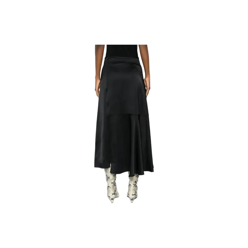 JIL SANDER High Waist Panelled Midi Skirt-1