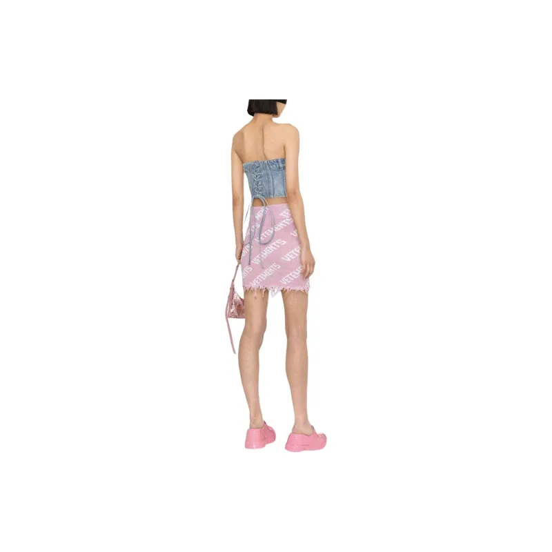 Vetements Sleeveless Denim Corset Top-4
