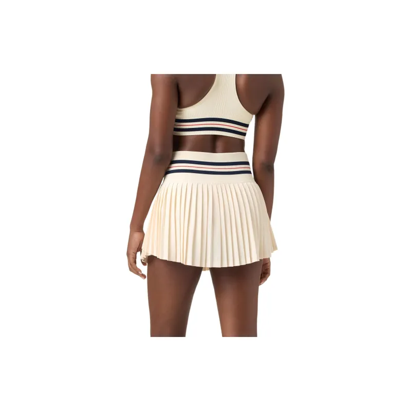 FILA SS24 Pleated Seamless Skort Casual Short Skirts Women's Ecru-2