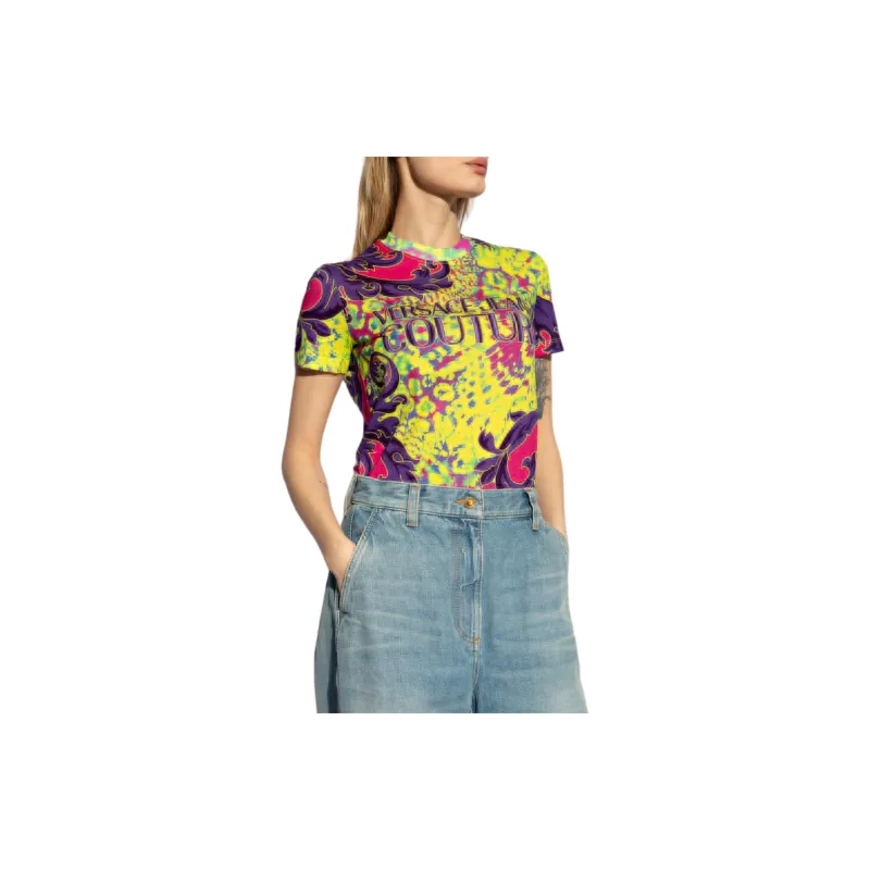 VERSACE JEANS COUTURE Animalier Printed Crewneck T Shirt-2
