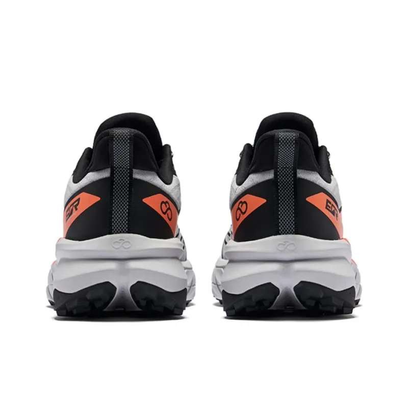 Erke Vertical And Horizontal Series Low Top Running Shoes Men's Mist Gray Jet Black-3