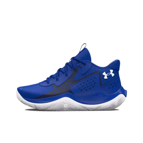 Under Armour Jet '23 GS Wear Resistant Low Top Children's Basketball Shoes Blue Teenagers