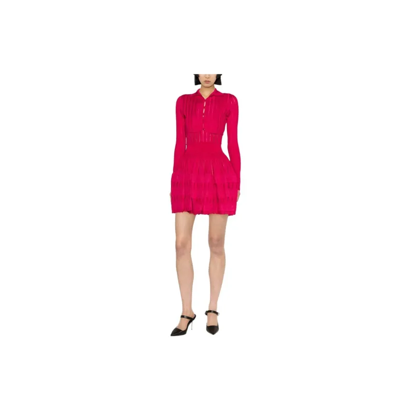 Alaia Ribbed knit Cropped Cardigan-1