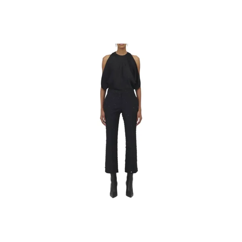 Alexander McQueen Draped Crewneck Armhole Top-1