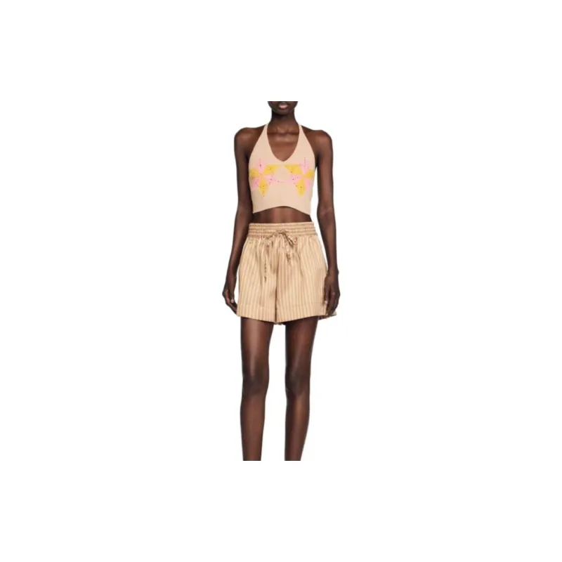 Sandro Casual Shorts Women's Brown-3