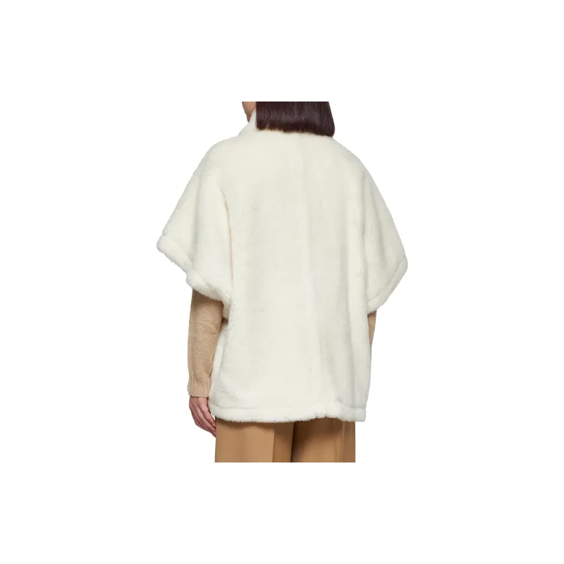 MaxMara Collared Short-Sleeved Cape Coat-1
