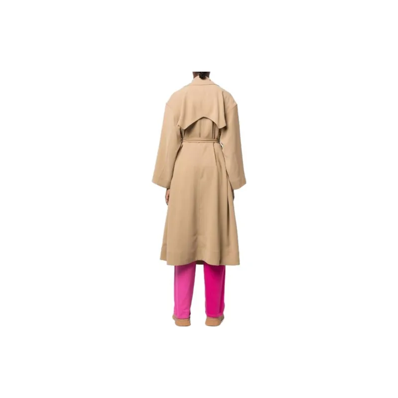 GANNI Trench Coats Women's Camel-2