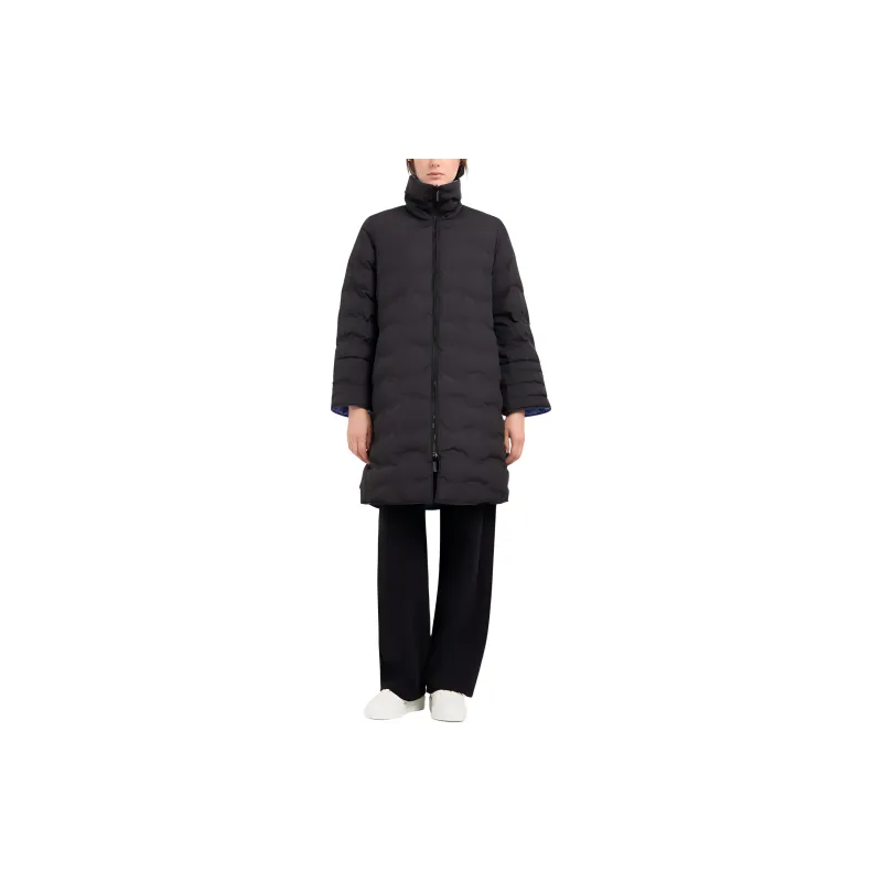 EMPORIO ARMANI Water repellent Reversible Three quarter Length Jacket In Wavy Quilted Nylon-2