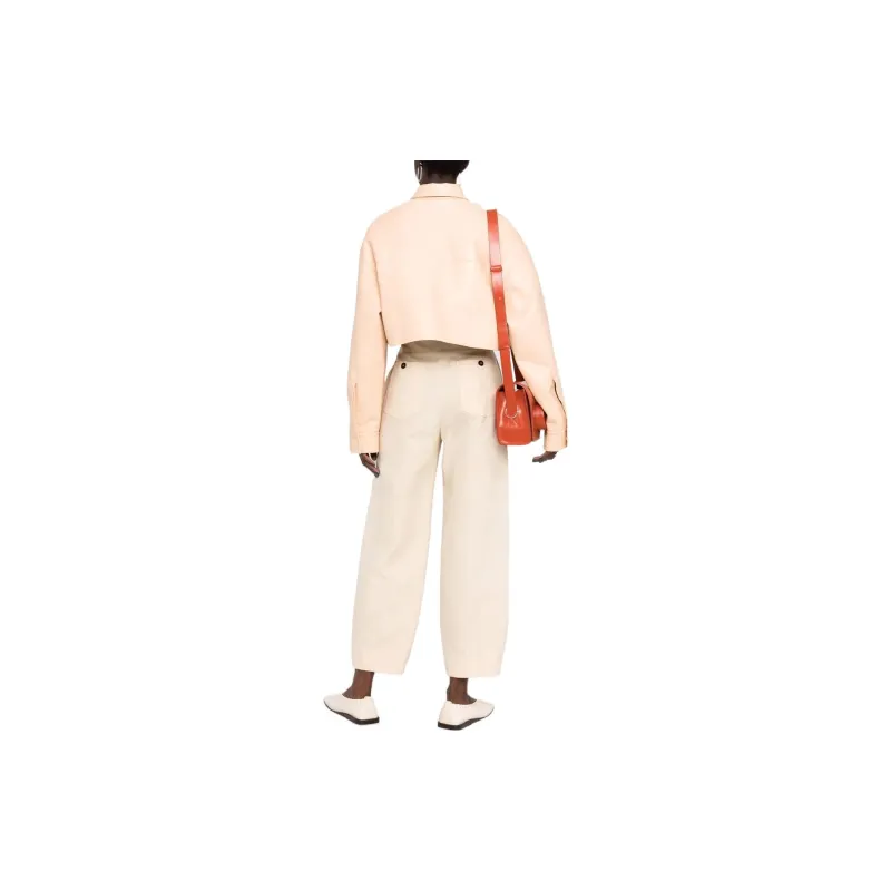 NANUSHKA Cropped Polished-finish Jacket-2