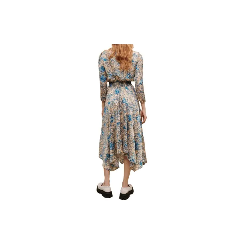 Maje Long-Sleeved Dresses Women's Blue-2