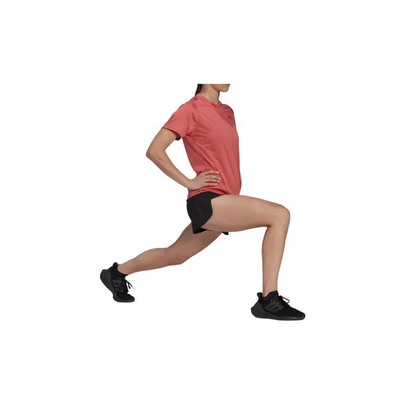 Adidas T Shirts Women's Rose Red-3