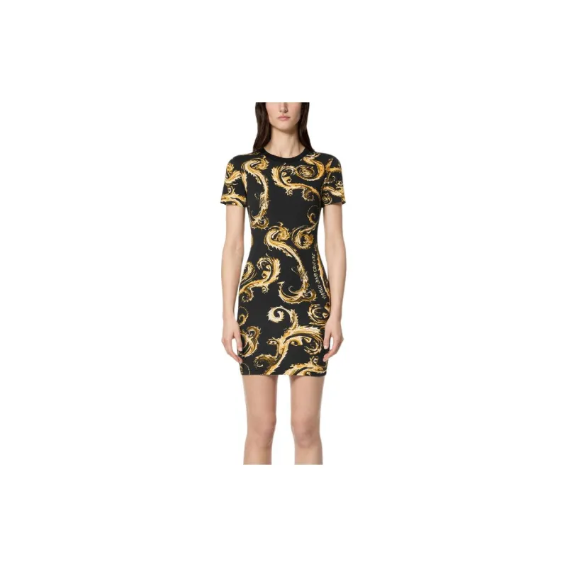 VERSACE JEANS COUTURE Baroque print T shirt Dress-1