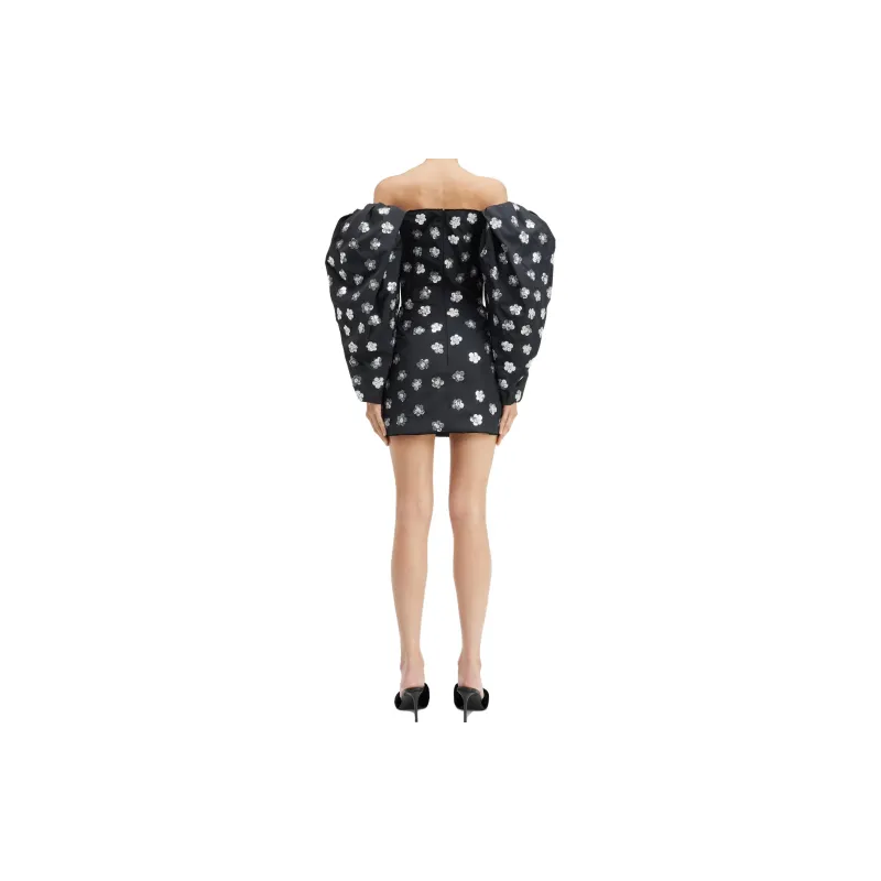 Jacquemus Long-Sleeved Dresses Women's Sequins Floral Embroidery-1