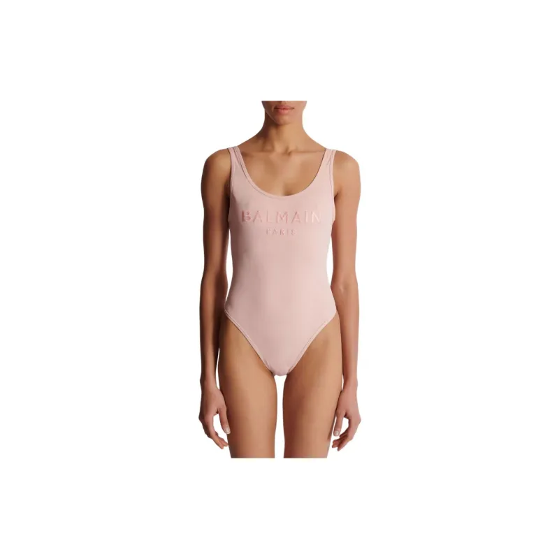 BALMAIN Embroidered logo One piece Swimsuit-3